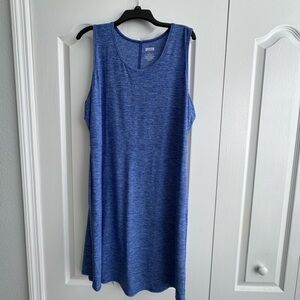 Duluth Trading Co Women’s Blue Heather Sleeveless Tank Dress Size XL